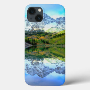 Coques Pour iPhone Maroon Bells se reflétant dans le lac Maroon