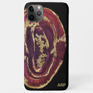 Case-Mate iPhone Case *~* Maroon Burgundy Wine Gold Parties scintillant
