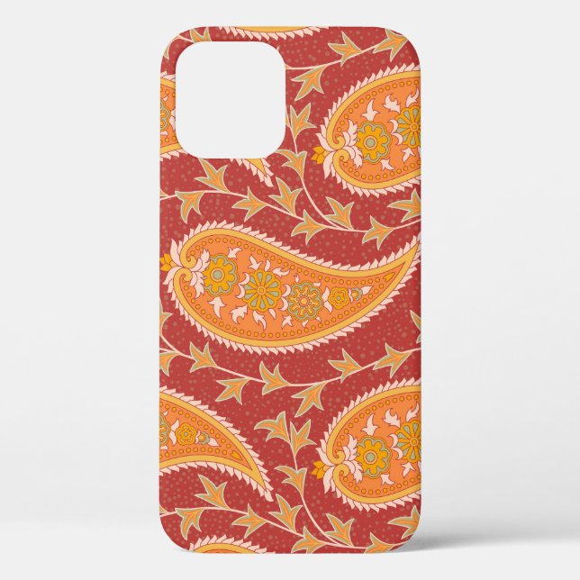 Coques Case-Mate iPhone Maroon Paisley : Ornement de Concombre Turc. (Verso)