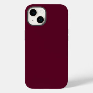 Coque Pour iPhone 14 Maroon simple minimaliste