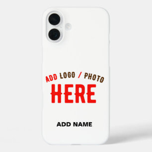 COQUES iPhone 16 PLUS MARQUE BLANCHE MODERNE ET PERSONNALISABLE VÉRIFIÉE