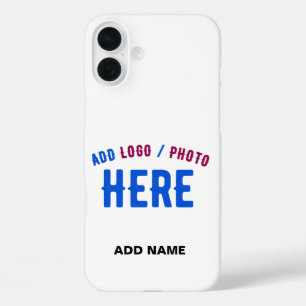 COQUES iPhone 16 PLUS MARQUE BLANCHE MODERNE ET PERSONNALISABLE VÉRIFIÉE