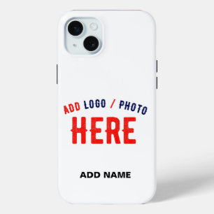 COQUE iPhone 15 MINI MARQUE BLANCHE MODERNE ET PERSONNALISABLE VÉRIFIÉE