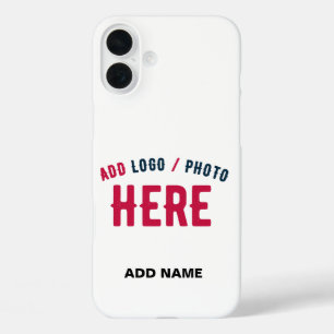 COQUES iPhone 16 PLUS MARQUE BLANCHE MODERNE ET PERSONNALISABLE VÉRIFIÉE