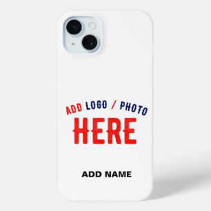 COQUE iPhone 15 MINI MARQUE BLANCHE MODERNE ET PERSONNALISABLE VÉRIFIÉE