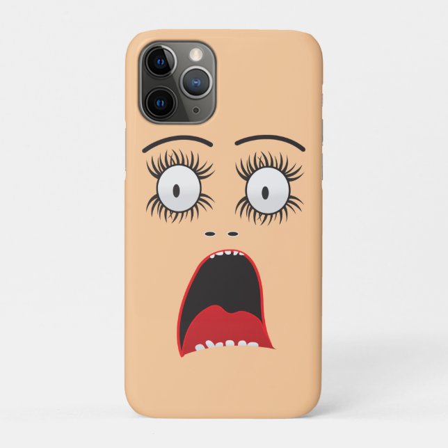 Coques Case-Mate iPhone Marrant visage de femme surprisée (Dos)