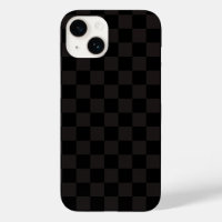 Marron/Noir Luxueux À Carreaux