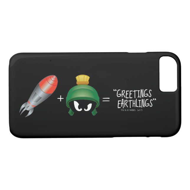Coques Case-Mate iPhone MARVIN L'équation Emoji MARTIAN™ (Dos (Horizontal))