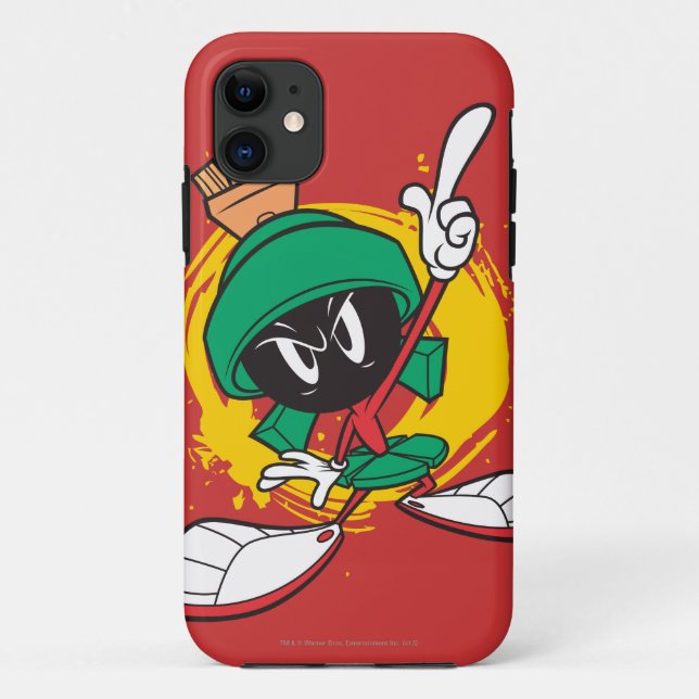 Coques Case-Mate iPhone MARVIN MARTIAN™ Pointeur vers le haut (Dos)