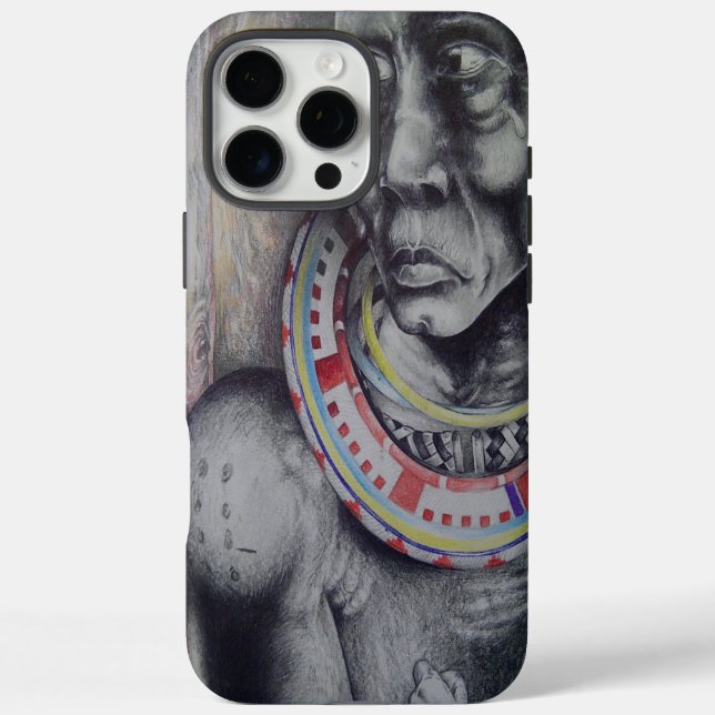 Coques Case-Mate iPhone Masaï Mère & Enfant avec Lion Art Imprimer/Graphiq (Verso)