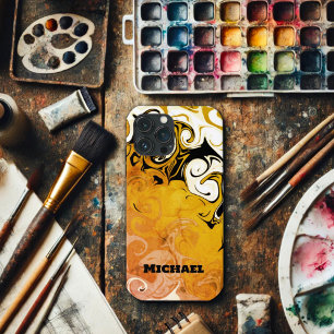 Case-Mate iPhone Case Masculine Abstraite moderne Cool Inspirivity Gold