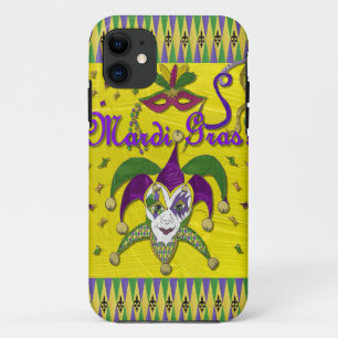 Coque Case-Mate Pour iPhone Masque de bouffon Mardi Gras Arlequin