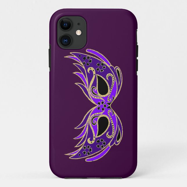 Coques Case-Mate iPhone Masque masqué royal violet (Dos)