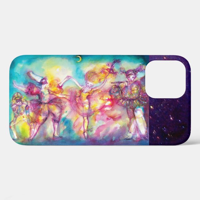 Coques Case-Mate iPhone MASQUERADE, Mardi Gras Masques, Danse, Musique (Verso (horizontal))