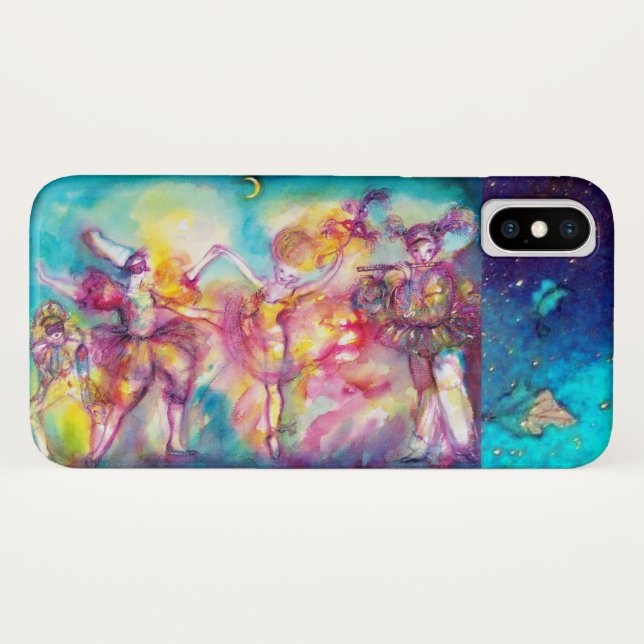 Coques Case-Mate iPhone MASQUERADE, Mardi Gras Masques, Danse, Musique (Dos (Horizontal))