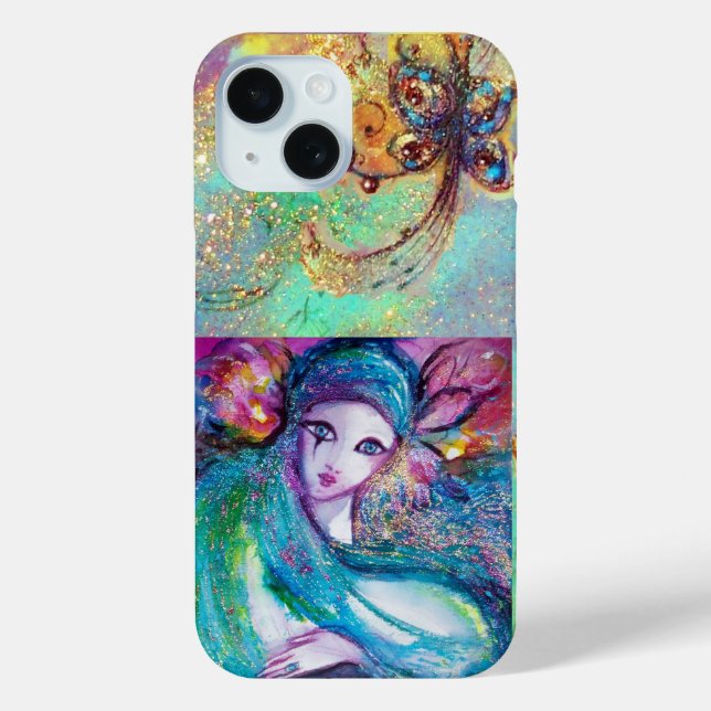 COQUES Case-Mate iPhone MASQUÉRADE VÉNÉTIENNE /MASQUE EN BLEU (Verso)