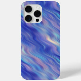 Coque iPhone 15 Pro Max Matin Glory Blue Wavy Texture