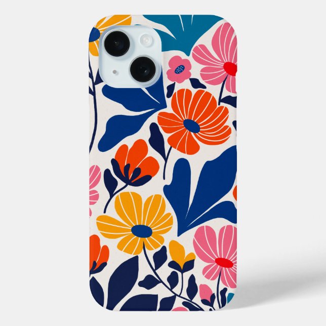 Coques Case-Mate iPhone Matisse Inspiré Abstrait Contemporain Floral (Verso)