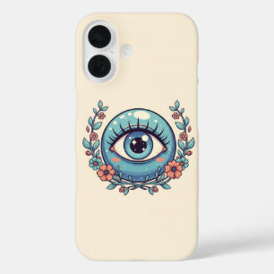 Coques iPhone 16 Mauvais Œil Ludique avec Animaux de Dessin Animé