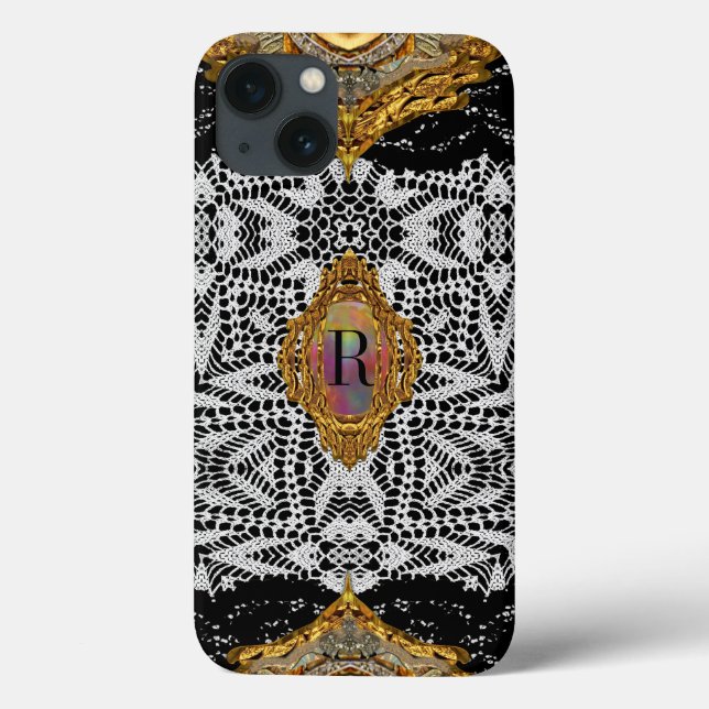 Coques Case-Mate iPhone McKleece Élégant Monogramme victorien (Verso)
