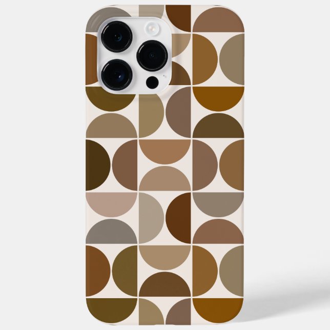 Coques Case-Mate iPhone MCM Semi-cycles Browns+Cream Big Motif (Verso)