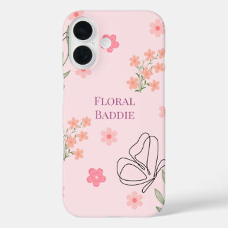 Coques iPhone 16 Méchante Florale