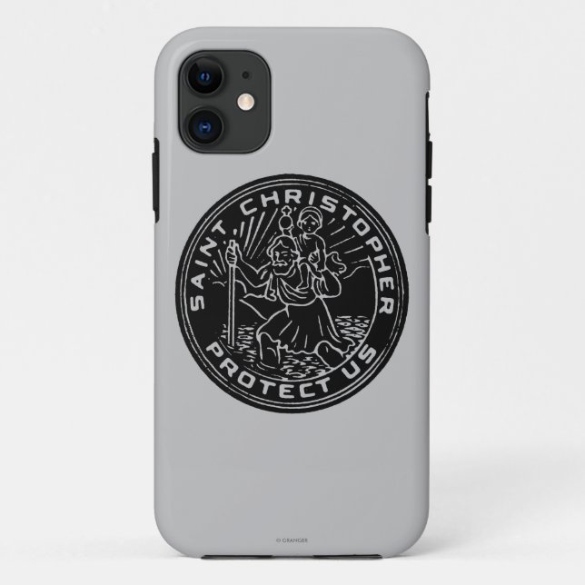 Coques Case-Mate iPhone Médaille de Christopher de saint (Dos)