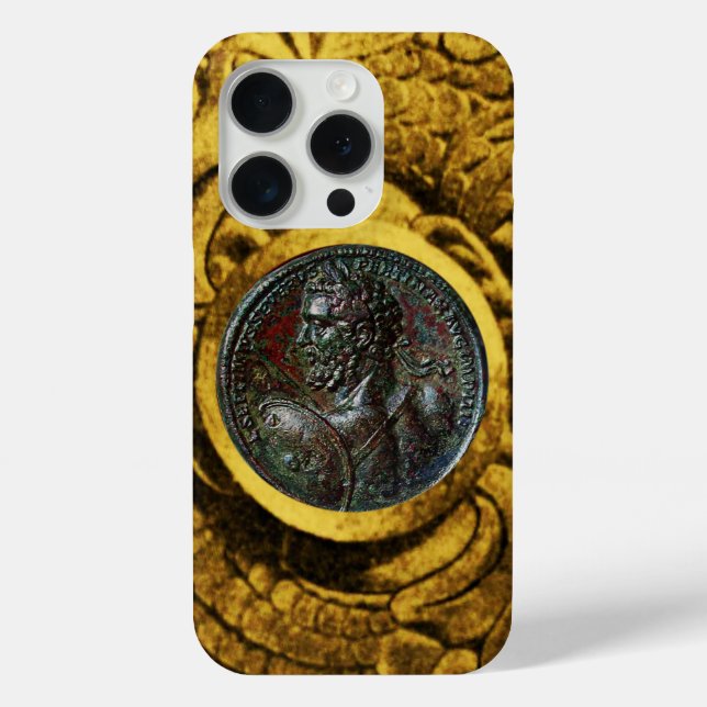 COQUES Case-Mate iPhone MÉDALLION ROMAINE ANTIQUE BRONZE AVEC GRIFFINS D'O (Verso)