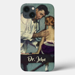 Coques Pour iPhone Médecine Vintage, médecin voyant une patiente fill