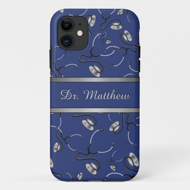 Coques Case-Mate iPhone Médicale, Infirmière, Stéthoscopes à thème du méde (Dos)