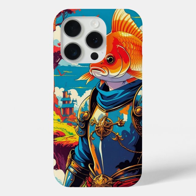 Coques Case-Mate iPhone "Medieval Warrior Fish – Fantasy Battle Art" (Verso)