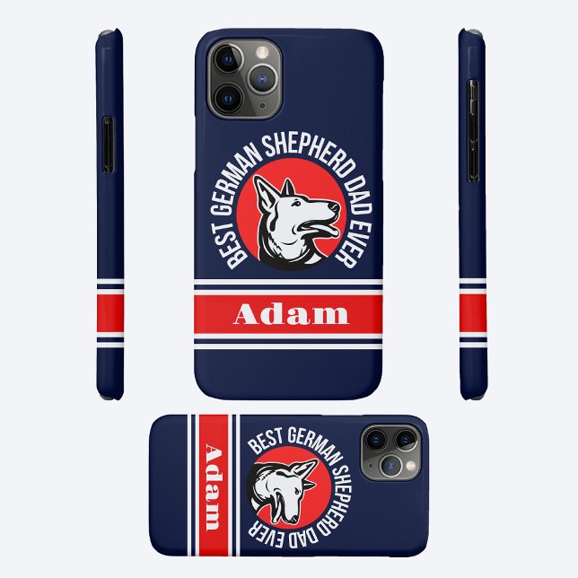 Coques Case-Mate iPhone Meilleur berger allemand personnalisé papa jamais (Créateur téléchargé)