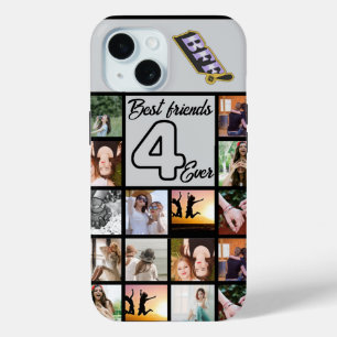 Coque Pour iPhone 15 Meilleur Collage d'amis pour toujours   Iphone per