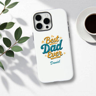 Coques iPhone 16 Pro Max Meilleur papa jamais | Fête des pères personnalisé