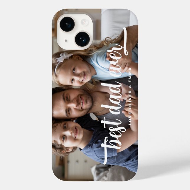 Coques Case-Mate iPhone Meilleur papa Jamais Fête des pères photo (Verso)