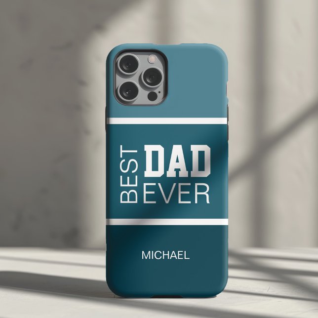 Coques Case-Mate iPhone Meilleur papa personnalisé (Create your own Best Dad Ever Personalized Name iPhone Case by MINTIC DESIGN STUDIO)