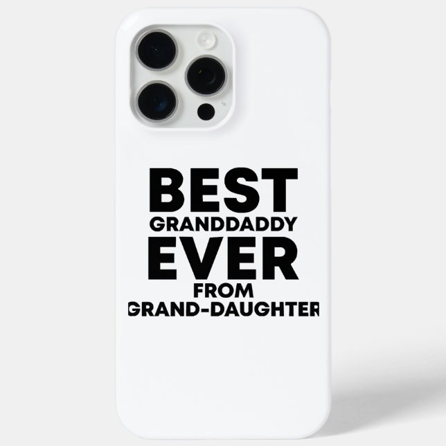Coques Case-Mate iPhone Meilleur petit-papa jamais vu de petite-fille (Verso)