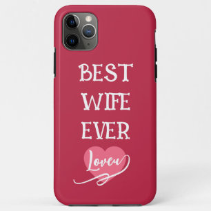 Case-Mate iPhone Case Meilleure épouse personnalisée rose et blanc