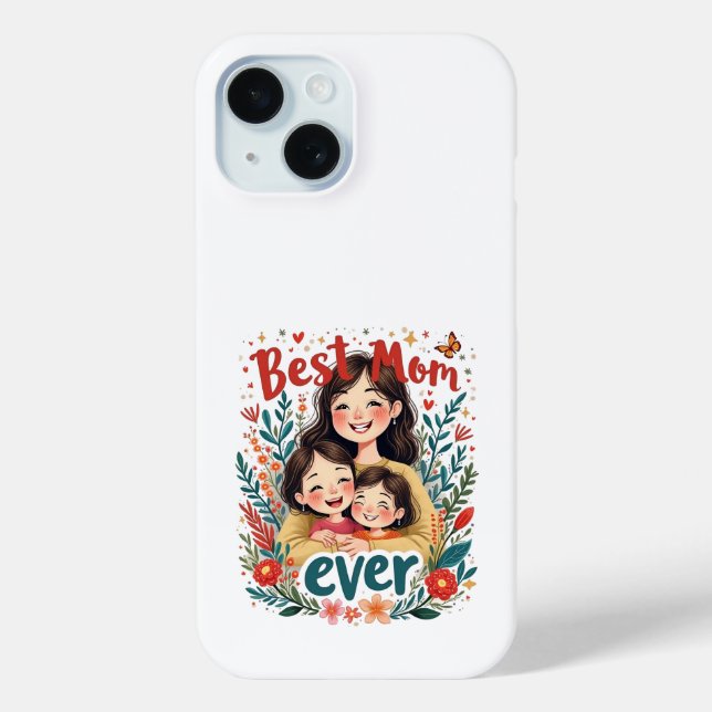 Coques Case-Mate iPhone Meilleure maman jamais (Verso)