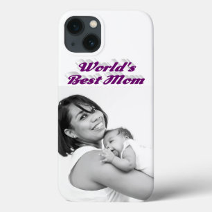 Case-Mate iPhone Case Meilleure maman photo texte violet