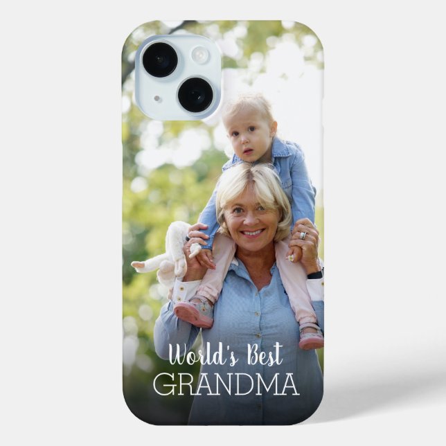 Coques Case-Mate iPhone Meilleure photo personnalisée de la Fête des mères (Verso)
