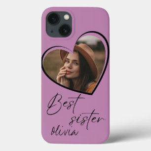 Case-Mate iPhone Case Meilleure Soeur Photo Elegant Rose Moderne