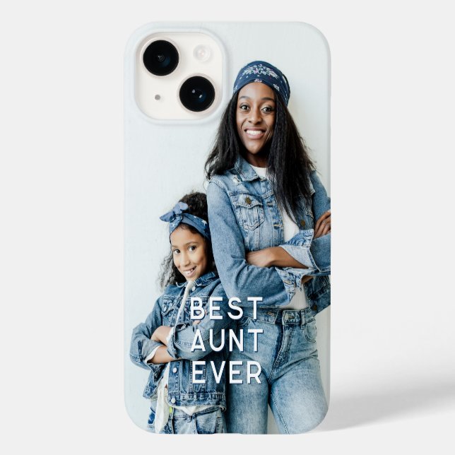 Coques Case-Mate iPhone Meilleure tante jamais photo verticale (Verso)