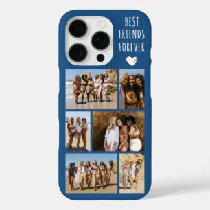 Coques iPhone 16 Pro Meilleures Amies Pour Toujours 6 Photo Bleue