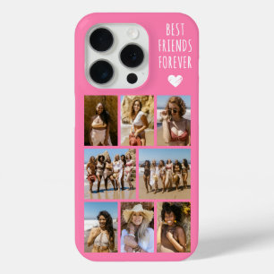 Coque iPhone 15 Pro Meilleures Amies Pour Toujours 8 Photo Rose