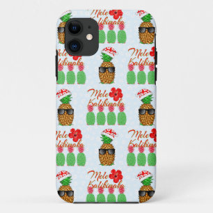 Case-Mate iPhone Case Mele Kalikimaka Hawaiian Pineappy Joyeux Noël