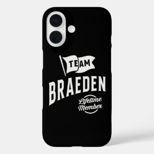 Coques iPhone 16 Membre à vie de l'équipe Braeden