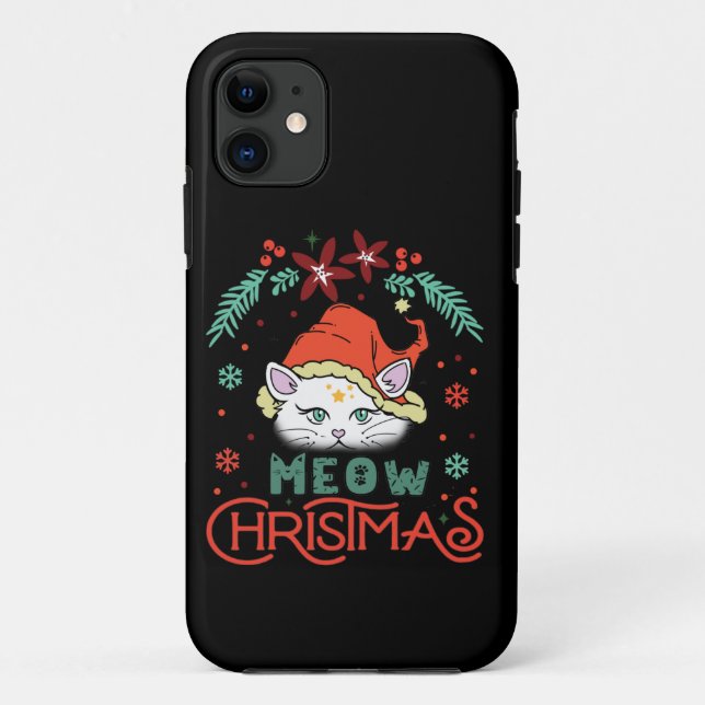 Coques Case-Mate iPhone Meow Christmas, Merry Christmas (Dos)