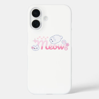 Coques iPhone 16 Meowrose