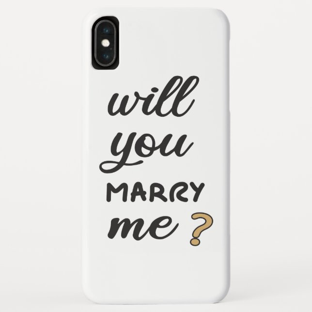 Coques Case-Mate iPhone M'épouseras-tu ? (Dos)